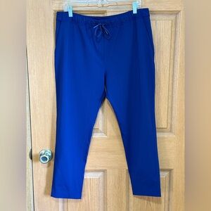 Lululemon Athletica Womens Cropped Pants Size 12 Royal Blue Stretch Athleasure